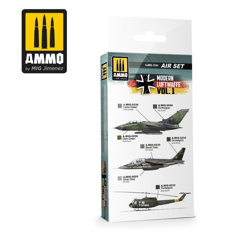 AMMO of Mig Jimenez 7241 Modern Luftwaffe Vol. 1 Set 6x17ml – image 2