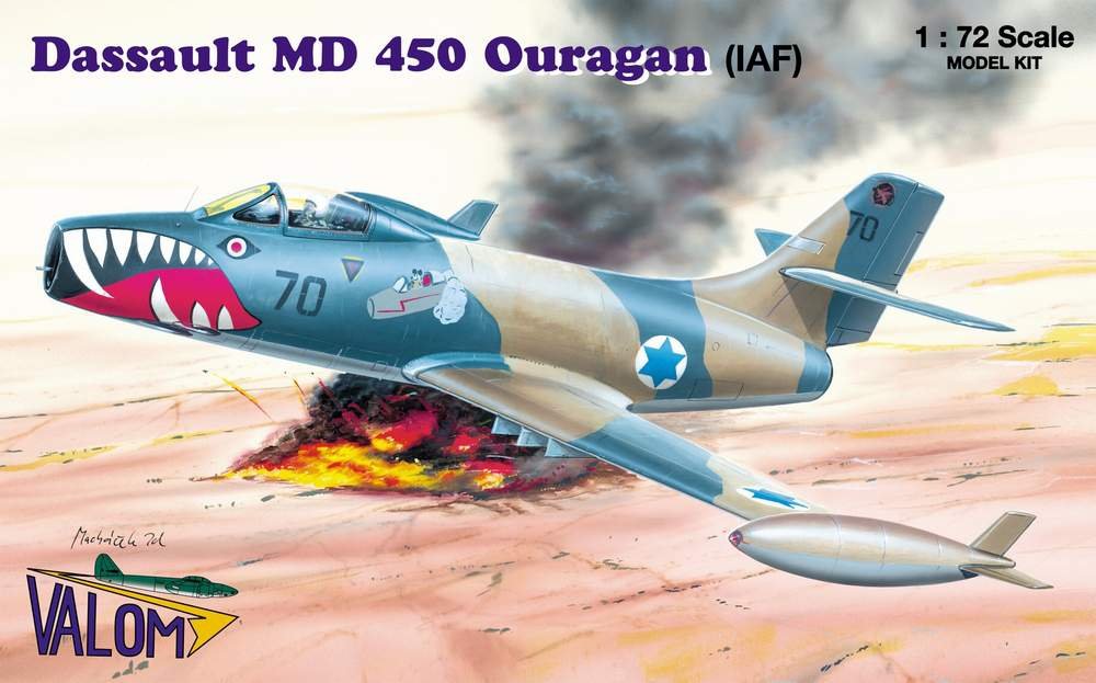 Valom 72060 MD 450 Ouragan (IAF) 1/72