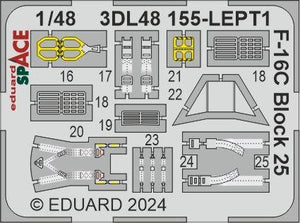 Eduard 3DL48155 F-16C Block 25 SPACE TAMIYA 1/48 – Bild 4
