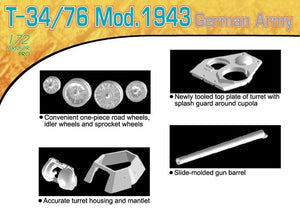 Dragon 7268 T-34/76 Mod.1943 German Army 1/72 – imagen 3
