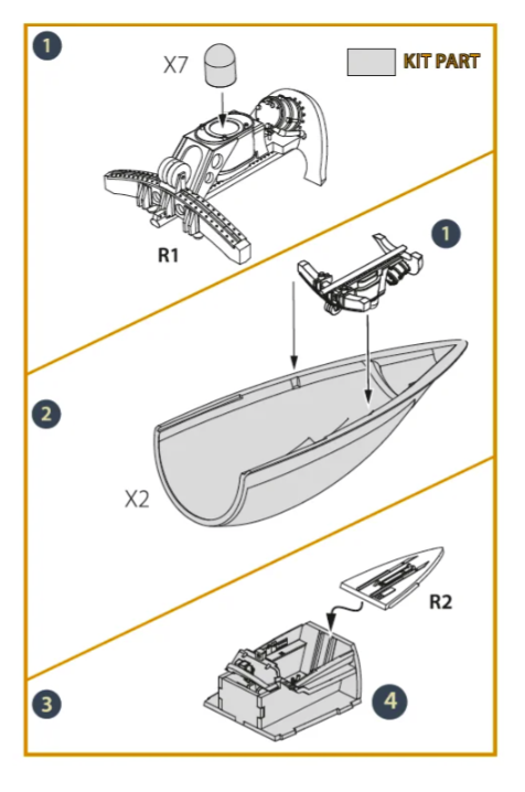 Clear Prop! CPA72167 F-86A Canopy frame detailing set for CP kits 1/72 – image 3