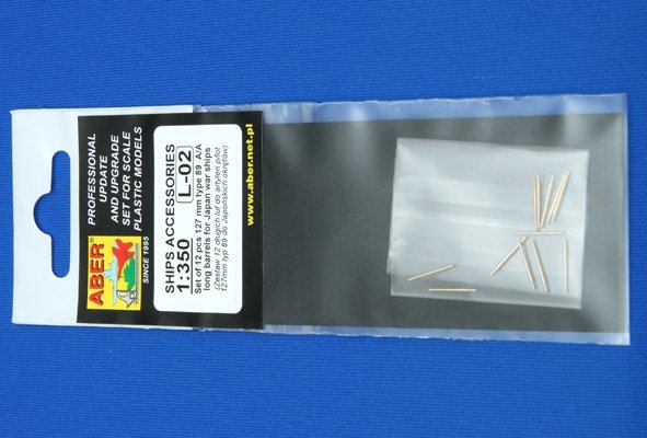 Aber 350L-02 Set of 12 pcs 127mm type 89 A/A long barrels for Japan ships 1/350 – image 4