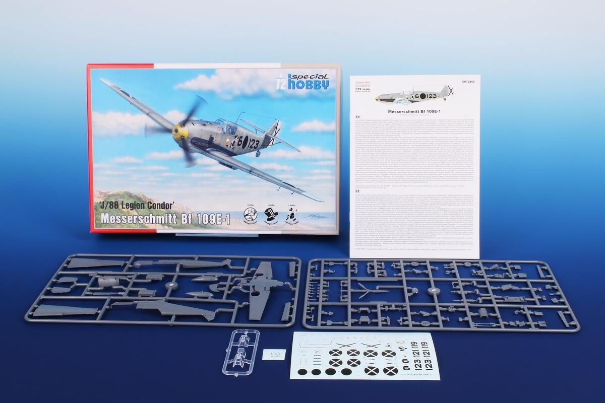Special Hobby 72459 Messerschmitt Bf 109E-1 &amp;#39;J/88 Legion Condor&amp;#39; 1/72 – obrázek 2