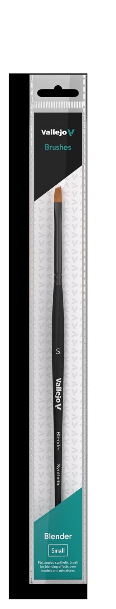 VALLEJO B05001 - Brush - Blender - Flat Angled Synthetic - Small