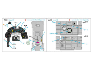 Quinta Studio QDS-48389 Macchi C.202 Folgore Early 3D-Printed &amp;amp; coloured Interior on decal paper (Hasegawa/Eduard) (Small version) 1/48 – zdjęcie 2