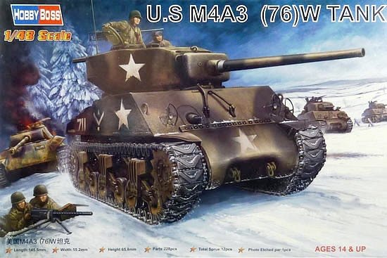 Hobby Boss 84805 US M4A3 (76W) TANK (1/48)