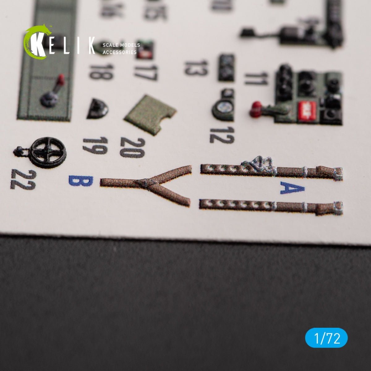KELIK K72151 Bristol Beaufort Mk.1 - interior 3D decals for Airfix kit 1/72 – obrázek 5