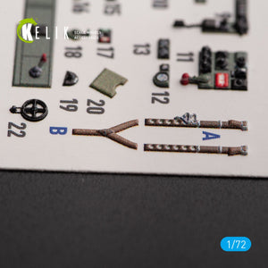 KELIK K72151 Bristol Beaufort Mk.1 - interior 3D decals for Airfix kit 1/72 – obrázek 5