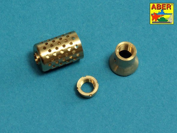 Aber 35l-232 10.5cm KwK L/70 barrel with perforated muzzle brake for German Pz.Kpfw. VII Lowe or VK 7201(K) 1/35 – image 7