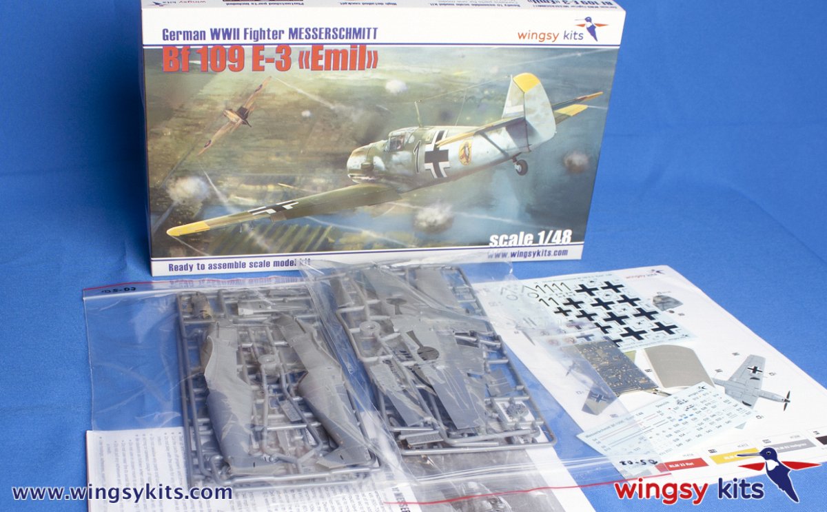 Wingsy Kits D5-08 German WWII Fighter MESSERSCHMITT Bf 109 E-3 1/48 – image 2