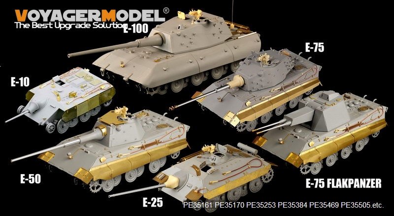 Voyager Model PE35505 WWII German E-50 Tank for TRUMPETER 01536 1/35 – image 12
