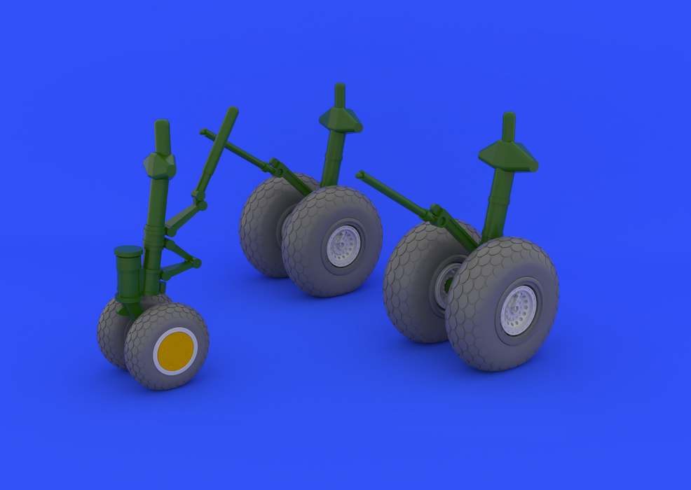 Eduard 648132 B-29 wheels 1/48 (REVELL)