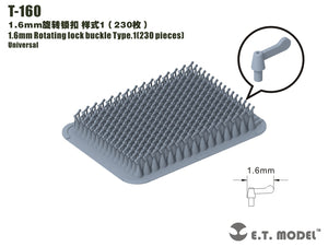 ET Model T-160 1.6mm Rotating lock buckle Type.1 (230 pieces)