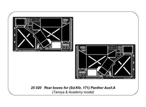 Aber 25020 Rear boxes for (Sd.Kfz. 171) Panther Ausf.A 1/25 – image 12