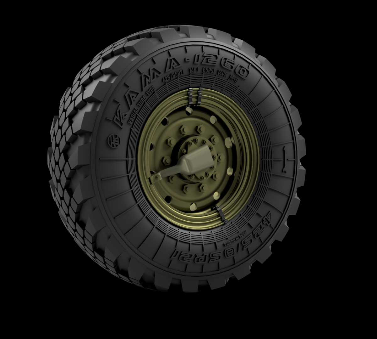 Panzer Art RE35-758 Kamaz M-5450 “Mustang” Road wheels 1/35 – obrázek 2