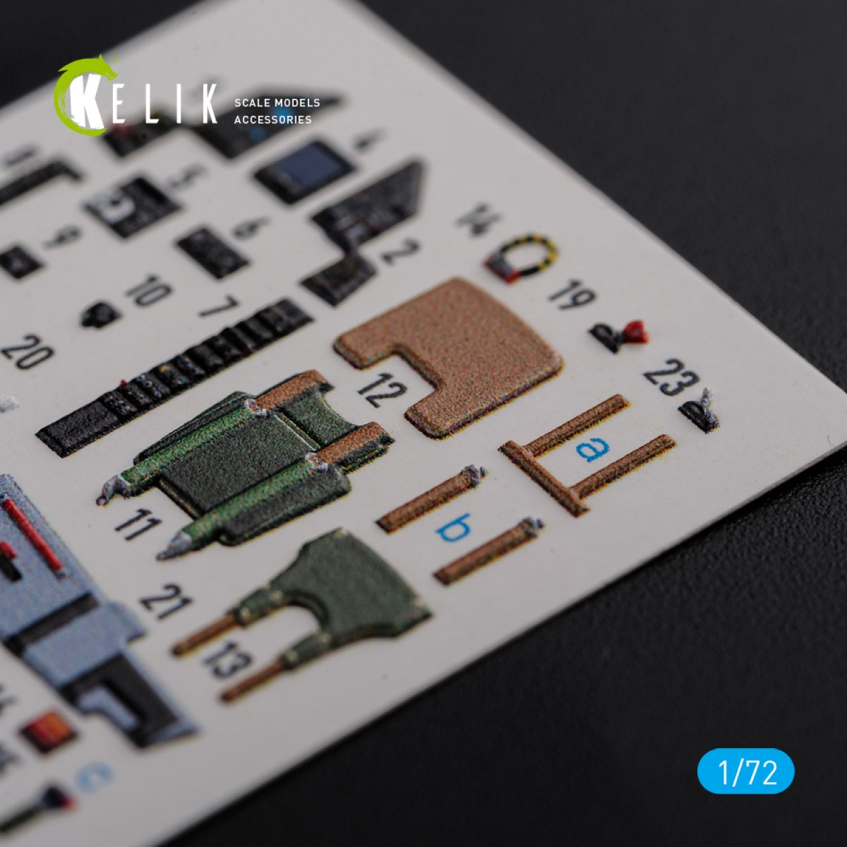 KELIK K72119 Mirage 2000C interior 3D decals forModelSvit kit 1/72 – Bild 5