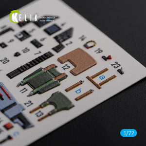 KELIK K72119 Mirage 2000C interior 3D decals forModelSvit kit 1/72 – Bild 5