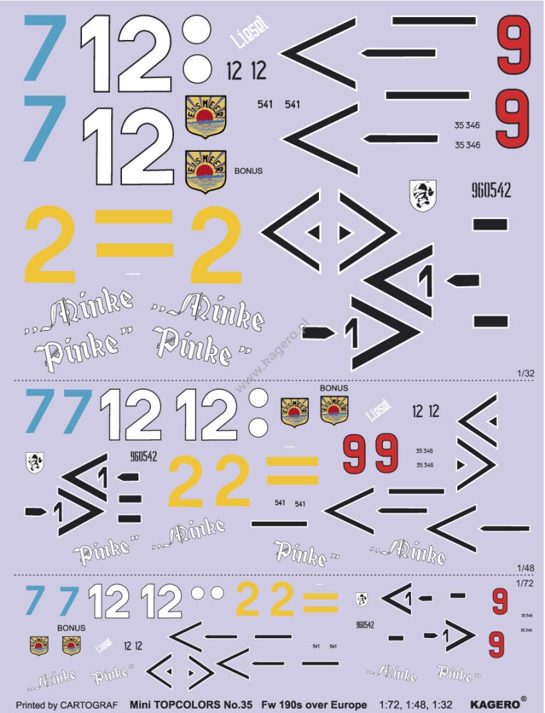 Kagero 15035 Fw 190s over Europe Part I (decals) EN/PL – Bild 6