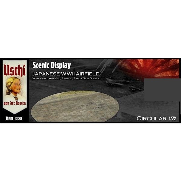Uschi 3039 Display diorama Japanese WWII Airfield circular 1/72