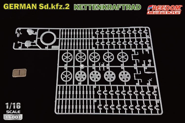Freedom 16001 Sd.Kfz. 2 Kettenkraftrad Type HK 101 1/16 – immagine 10
