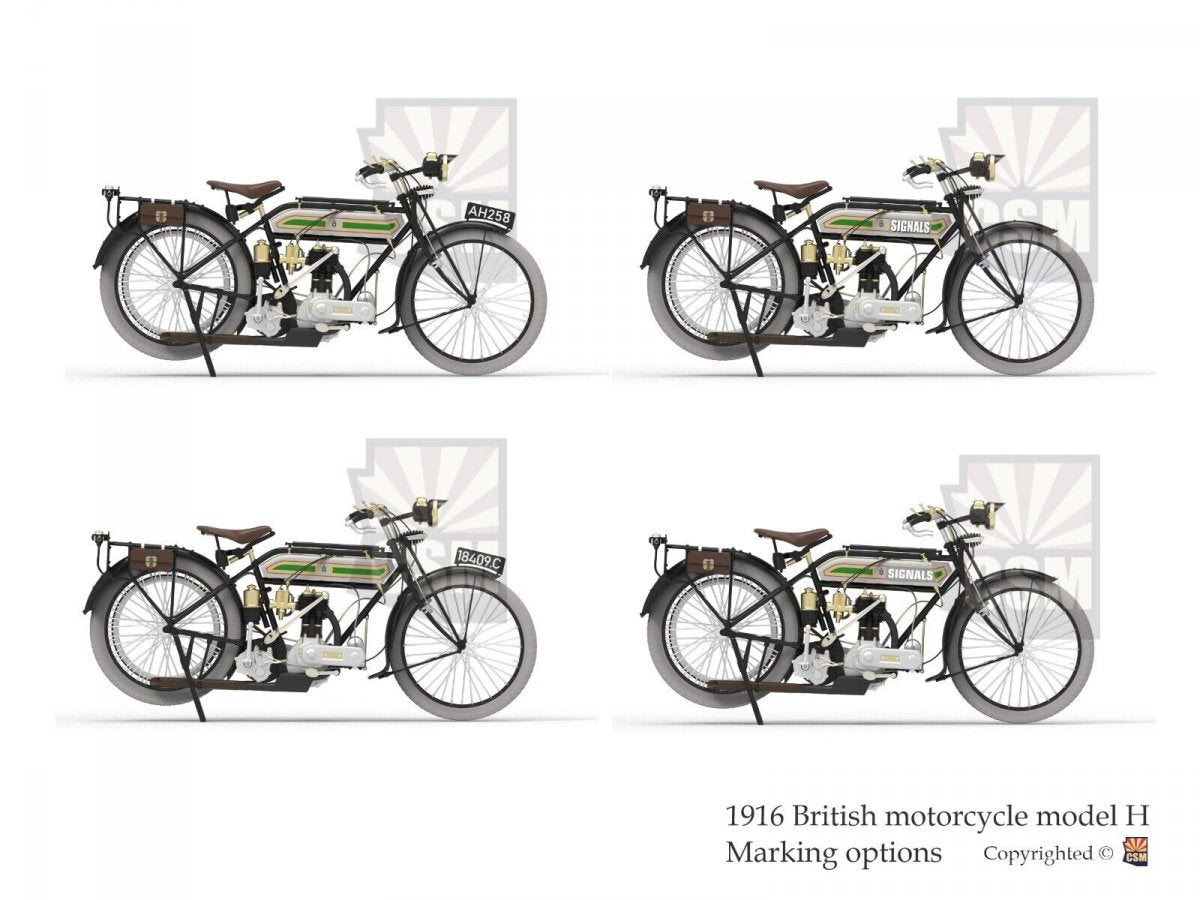 Copper State Models B32-001 Copper State Models B32-001 British Motorcycle Tr.Model H 1/32 – immagine 6