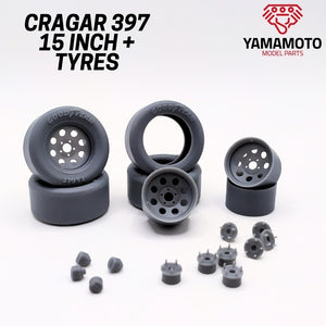 Yamamoto YMPRIM15 Cragar 397 15&amp;quot; + Tires Prokit! 1/24 – image 4