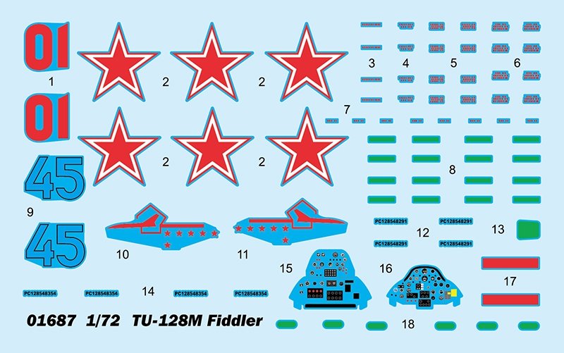 Trumpeter 01687 Tu-128M Fiddler 1/72 – Bild 3