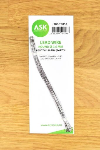 ASK T0053 Lead Wire Round Ø 0.5 mm x 120 mm (24 pcs)