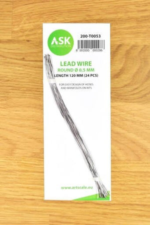 ASK T0053 Lead Wire Round Ø 0.5 mm x 120 mm (24 pcs)