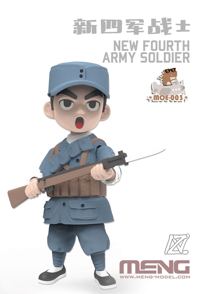 Meng Model MOE-003 New Fourth Army Soldier 100mm – obrázek 7