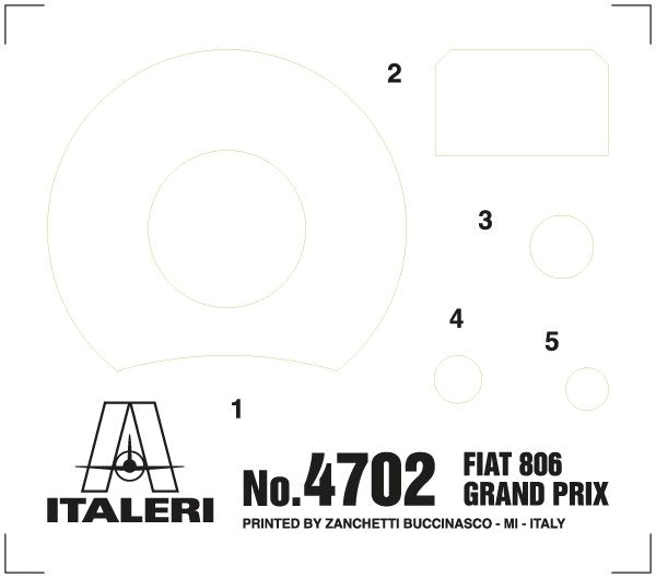 Italeri 4702 FIAT 806 GRAND PRIX 1/12 – image 25