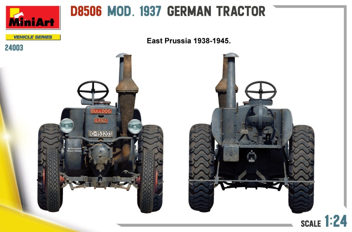 MiniArt 24003 GERMAN TRACTOR D8506 MOD. 1937 1/24 – obrázek 4