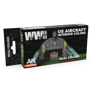 AK Interactive RCS114 WWII US Aircraft Interior Colors 6x17ml