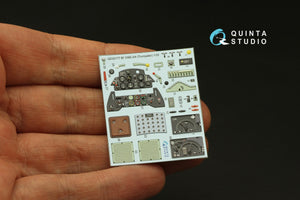 Quinta Studio QD32177 Bf 109E3/4 3D-Printed colored Interior on decal paper (Trumpeter) 1/32 – image 3