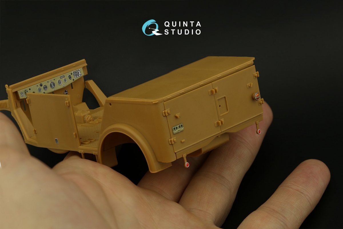 Quinta Studio QD35056 Horch 108 type 40 3D-Printed &amp;amp; colored Interior on decal paper ( ICM ) 1/35 – Bild 6