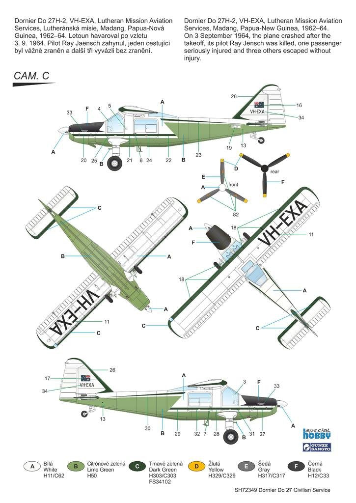 Special Hobby 72349 Dornier Do 27 &amp;quot;Civilian Service&amp;quot; 1/72 – immagine 4