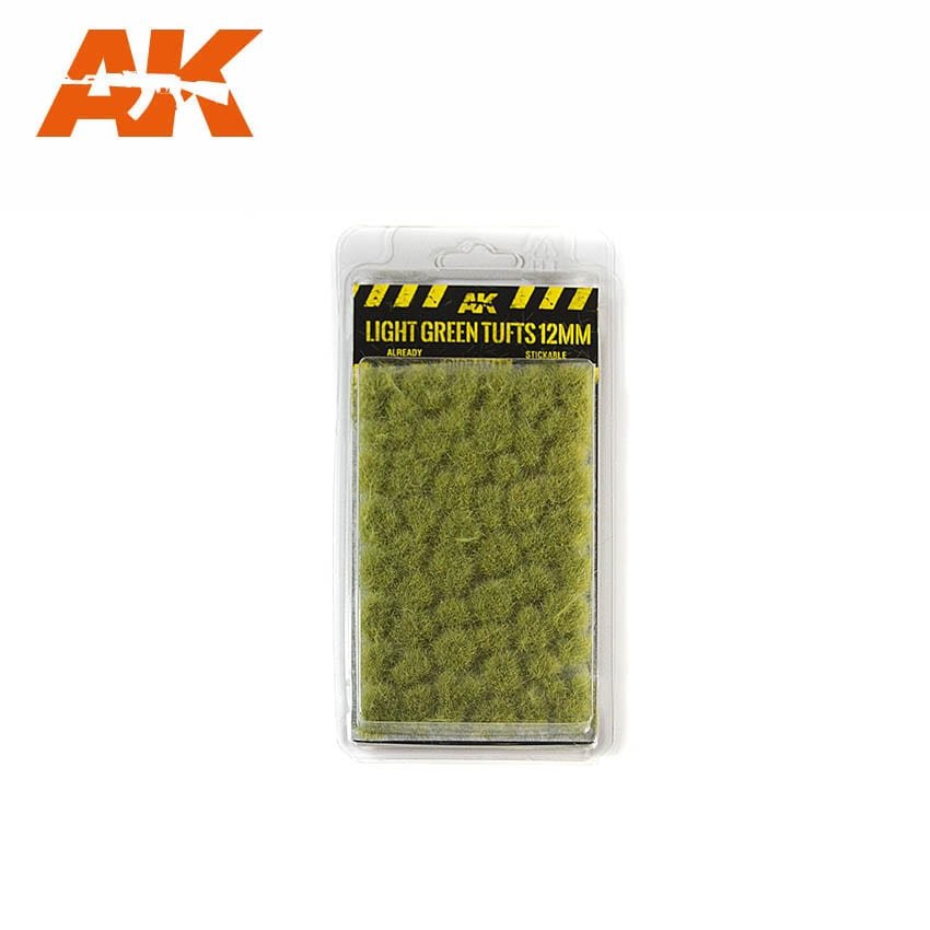 AK Interactive AK8127 Touffes vert clair 12 mm 
