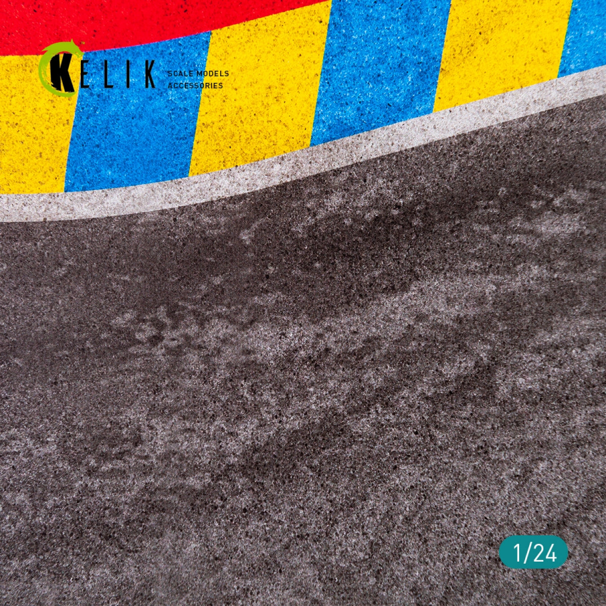 KELIK KS24003 ASPHALT ROAD 24 HOURS OF LE MANS TURN BASE - ACRYLIC 3 MM (180 X 357 MM) 1/24 – obrázek 4
