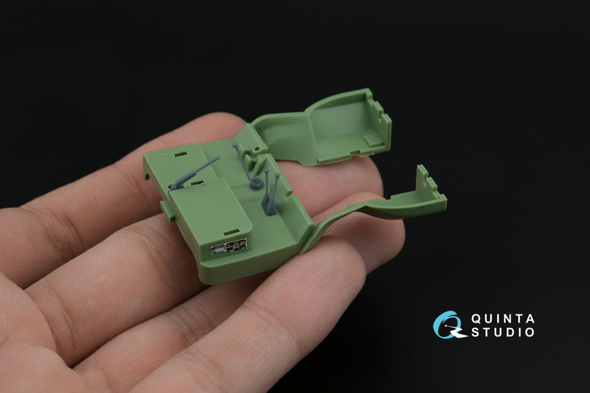 Quinta Studio QD+48569 APA-5D 3D-Printed &amp;amp; colored Interior on decal paper (KittyHawk/Zimi model) (with 3D-printed resin parts) 1/48 – immagine 7