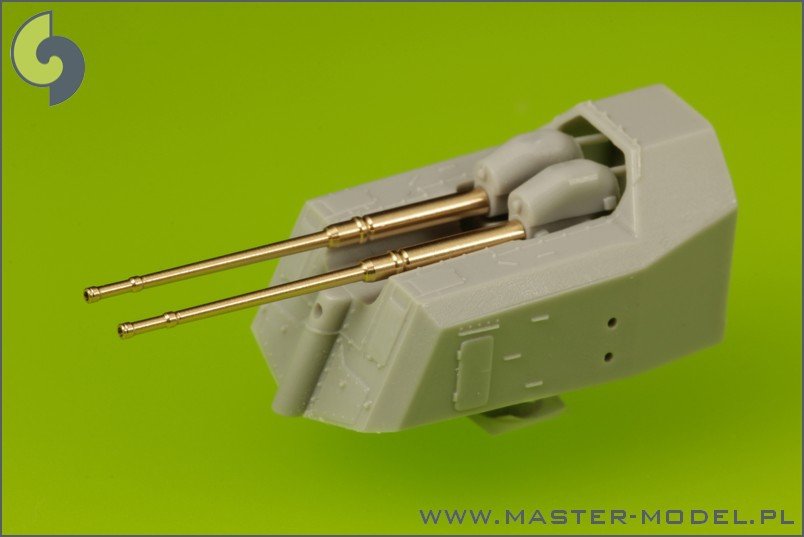 Master SM-200-007 German battleship Bismarck - secondary and heavy AA armament barrels - 15cm (12 pcs), 10.5 cm (16 pcs) – Bild 5