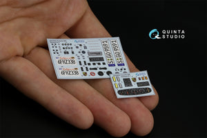 Quinta Studio QDS-24003 Porsche 959 3D-Printed &amp;amp; colored Interior on decal paper (Tamiya) (Small version) 1/24 – image 4