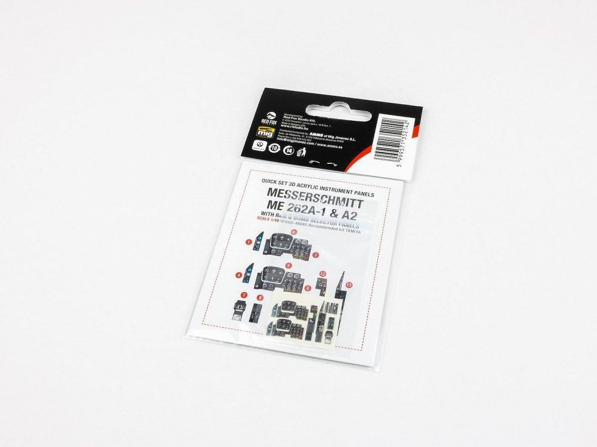 Red Fox Studio QS-48065 Me 262A-1/A-2 with R4M &amp;amp; Bomb selector panel Tamiya 1/48 – image 2