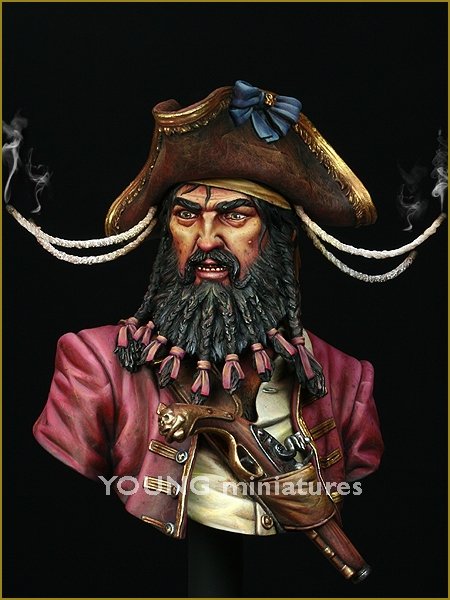 Young Miniatures YH1823 BLACK BEARD 1718 Queen Anne&amp;#39;s Revenge 1/10 – Bild 2