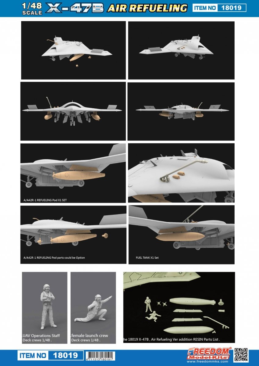 Freedom 18019 US Navy UCAS X-47B Air Refueling 1/48 – image 3