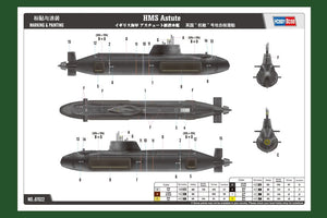 Hobby Boss 87022 HMS Astute (SSN) 1/700 – immagine 3