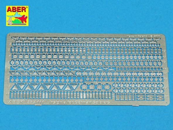 Aber 35A111 Insignia for German soldiers (WW II) (1/35)