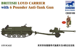 Bronco CB35189 British Loyd Carrier with 6 Pounder Anti-Tank Gun 1/35