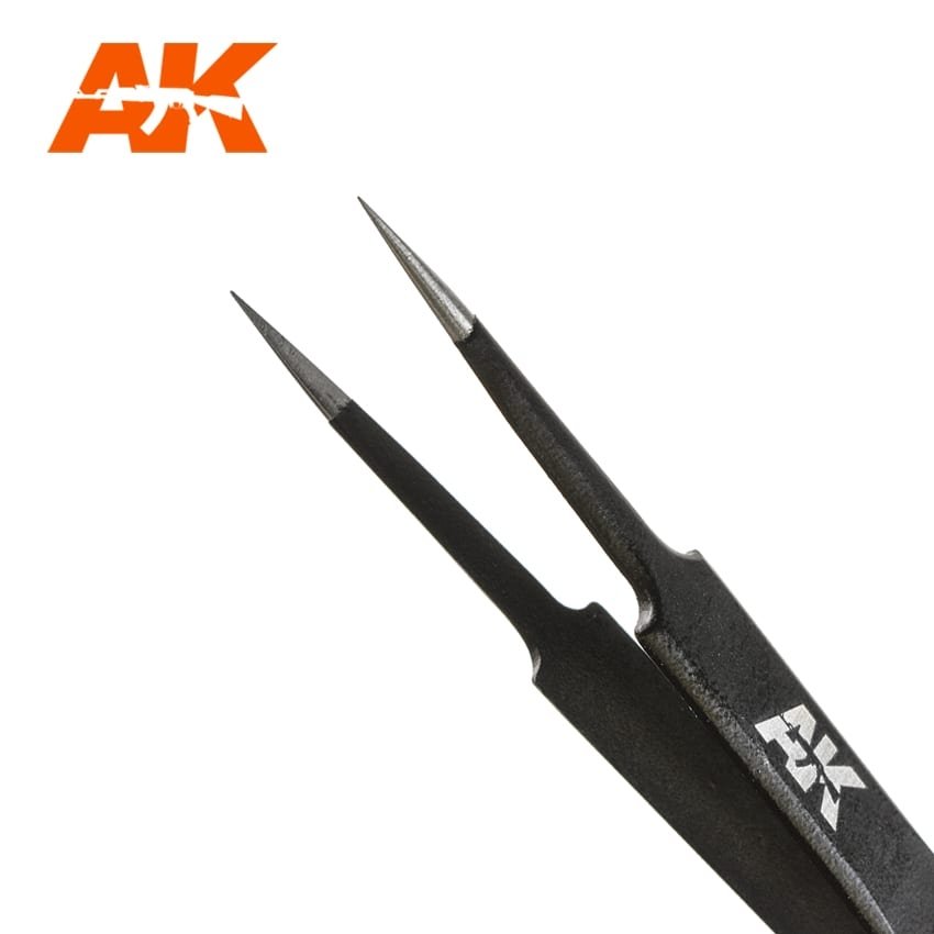 Pince à épiler droite de précision AK Interactive AK9008 – image 3