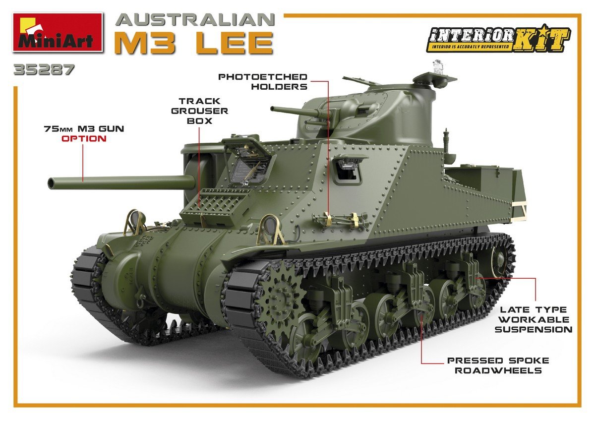 MiniArt 35287 AUSTRALIAN M3 LEE. INTERIOR KIT 1/35 – zdjęcie 9