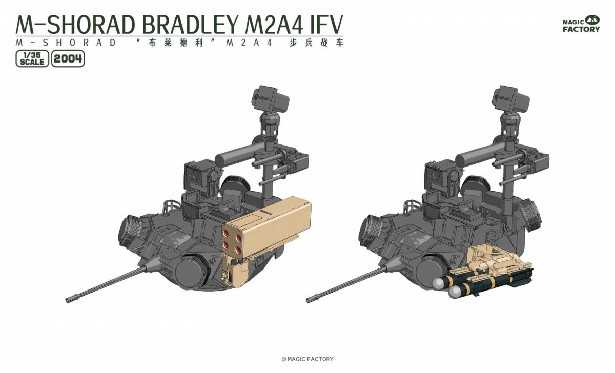 Magic Factory 2004 M-SHORAD Bradley M2A4 IFV 3-in-1 1/35 – obrázek 6